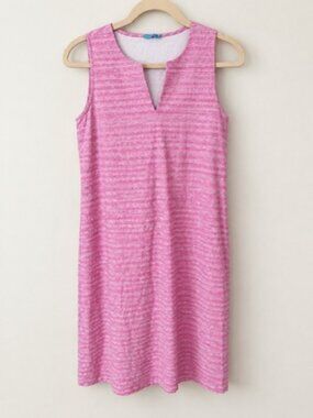 J.McLaughlin Sleeveless Shift Dress Pink White Stripe XS